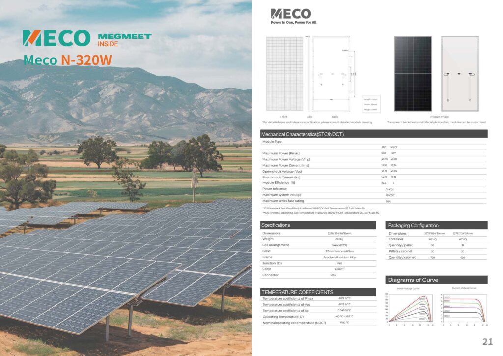 MECO N-320W Solar Panel